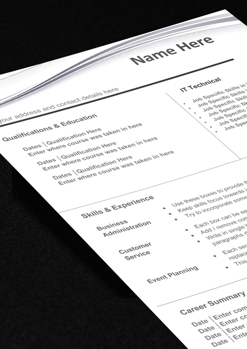 resume template 2