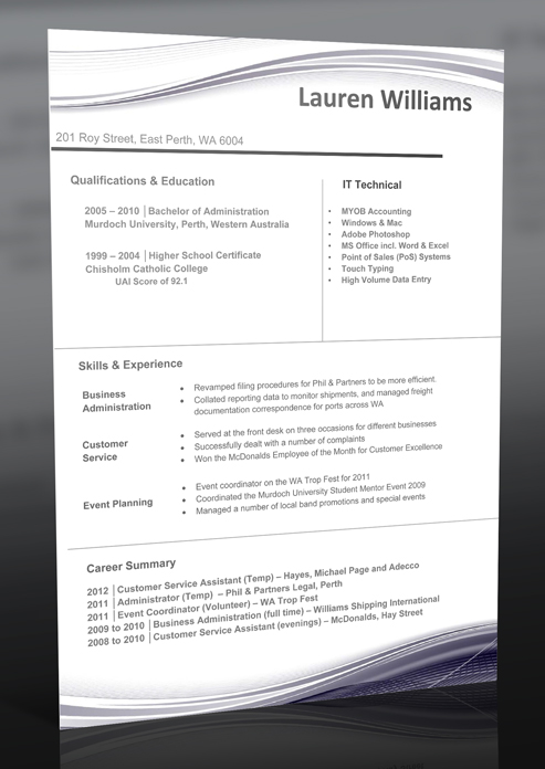 resume template 4