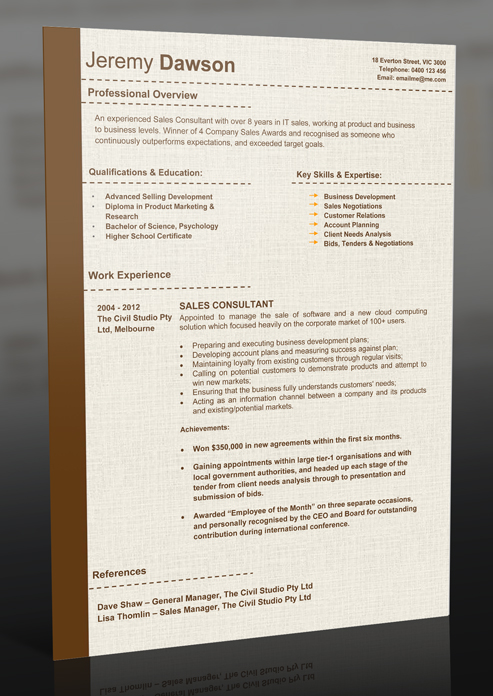 resume template 4