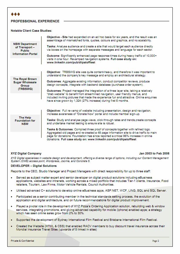 example resume IT design engineer resume