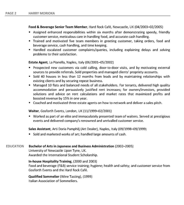 example resume business development resume 1a